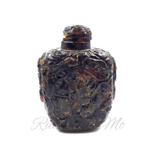 Load image into Gallery viewer, Carvings of Ancient Chinese Symbols on a Hand-Carved Snuff Bottle