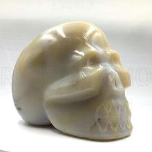 将图片加载到图库查看器,calcedony skull head figure