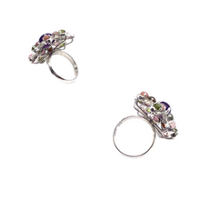 Cargar imagen en el visor de la galería, Pink Tourmaline,Tanzanite Ring