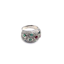 Load image into Gallery viewer, Peridot and Ruby Ring