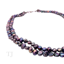 Load image into Gallery viewer, Freshwater Black Pearl Necklace with Pendant