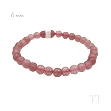 Cargar imagen en el visor de la galería, Strawberry Quartz Bracelet Natural Color