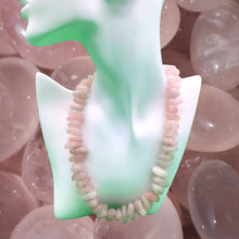 Load image into Gallery viewer, Rose Quartz Nugget Necklace