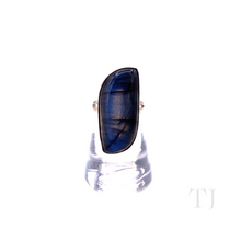 Load image into Gallery viewer, Labradorite Stone Ring in Sterling Silver