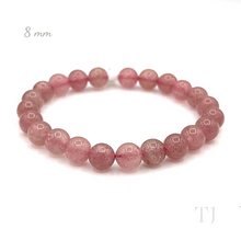 Cargar imagen en el visor de la galería, Strawberry Quartz Bracelet Natural Color