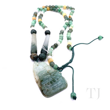 Cargar imagen en el visor de la galería, Jade Necklace with Pirate Shaped Pendant
