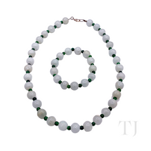 将图片加载到图库查看器,Jade necklace and bracelet set