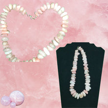 Load image into Gallery viewer, Rose Quartz Nugget Necklace