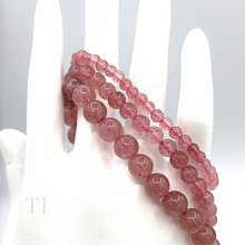 Cargar imagen en el visor de la galería, Strawberry Quartz Bracelet Natural Color