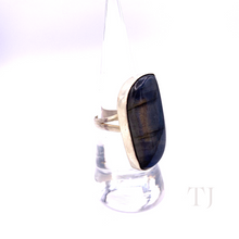 Load image into Gallery viewer, Labradorite Stone Ring in Sterling Silver