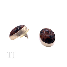 Load image into Gallery viewer, Mahogany Obsidian Earrings in Sterling Silver