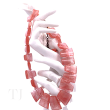 Load image into Gallery viewer, Cherry quartz gemstone necklace