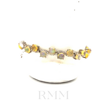 Cargar imagen en el visor de la galería, Opal with Diamonique Bracelet in Sterling Silver