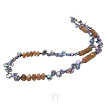 Load image into Gallery viewer, Multi-colored Pearl with Gemstone Necklace