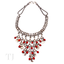 Load image into Gallery viewer, Coral Beads in Sterling Silver Necklace