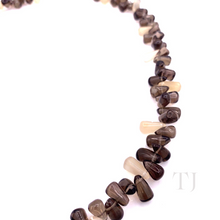 Load image into Gallery viewer, Smoky Quartz Chip Necklace in Sterling Silver