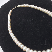 Load image into Gallery viewer, Cultural Freshwater Pearl Necklace in Sterling Silver (A Quality)