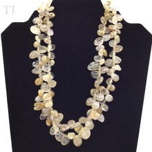 Load image into Gallery viewer, Rutilated Quartz Chip Necklace in Sterling Silver