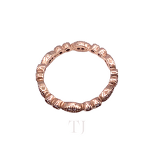 Cargar imagen en el visor de la galería, Diamonique Ring in Sterling Silver (Rose Gold)