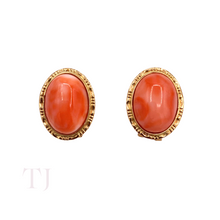 Load image into Gallery viewer, Italian Salmon Coral Jewelry Set