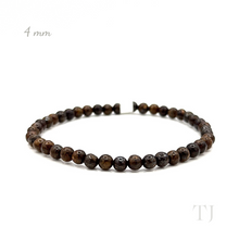 将图片加载到图库查看器,bronzite bead bracelet with elastic string, 4 mm bead size