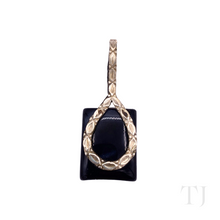 Load image into Gallery viewer, Rainbow Obsidian Square Pendant in Sterling Silver