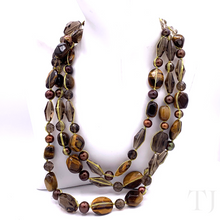 Load image into Gallery viewer, Multi Gemstones 3 Layered Necklace
