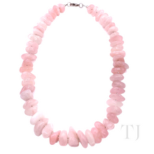 Load image into Gallery viewer, Rose Quartz Nugget Stone Necklace