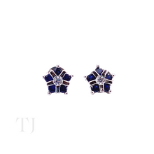 Load image into Gallery viewer, Doublet Sapphire Star Shape Jewelry Set