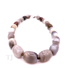 Load image into Gallery viewer, Botswana Agate Tube Stone Necklace