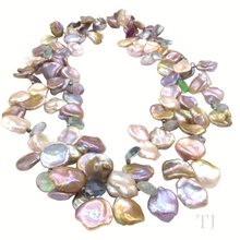 Load image into Gallery viewer, Multi-colored Pearl Double Layered Necklace