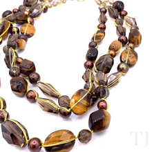 Load image into Gallery viewer, Multi Gemstones 3 Layered Necklace