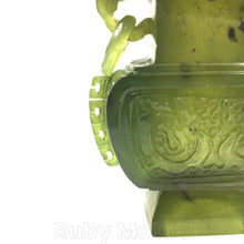 Load image into Gallery viewer, Left down side view of Jade Incense burner