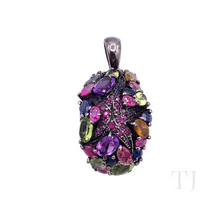 Load image into Gallery viewer, Multi Gemstones Pendant in Sterling Silver