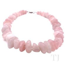 Load image into Gallery viewer, Rose Quartz Nugget Stone Necklace