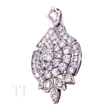 Load image into Gallery viewer, Diamonique Leaf Style Pendant in Sterling Silver