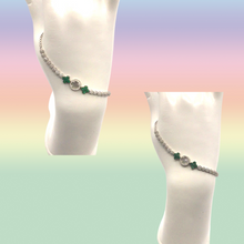 Cargar imagen en el visor de la galería, Sterling Silver Bracelet with diamonique
