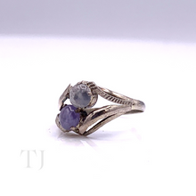 Load image into Gallery viewer, Burmese Sapphire Cabochons in Sterling Silver Setting Ring