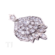 Load image into Gallery viewer, Diamonique Leaf Style Pendant in Sterling Silver