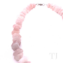 Load image into Gallery viewer, Rose Quartz Nugget Stone Necklace