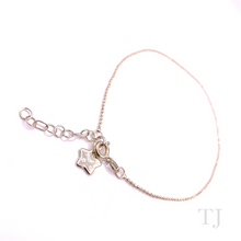 Load image into Gallery viewer, Sterling Silver Anklet with Star Charm