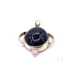 Load image into Gallery viewer, Rainbow Obsidian Cabochon Pendant in Sterling Silver
