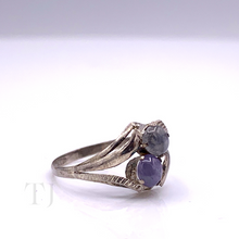 Load image into Gallery viewer, Burmese Sapphire Cabochons in Sterling Silver Setting Ring