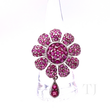 将图片加载到图库查看器,Natural Ruby Ring in sterling silver