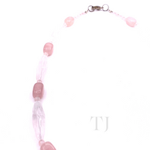 Load image into Gallery viewer, Rose Quartz Stone Necklace