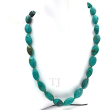 Загрузить изображение в средство просмотра галереи, Blue Turquoise Cubic Necklace with extension chain