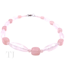 Load image into Gallery viewer, Rose Quartz Stone Necklace