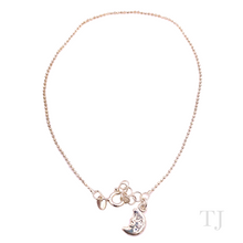 Load image into Gallery viewer, Sterling Silver Anklet with Moon Charm