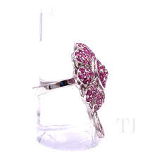 将图片加载到图库查看器,Natural Ruby Ring in sterling silver