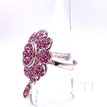 将图片加载到图库查看器,Natural Ruby Ring in sterling silver